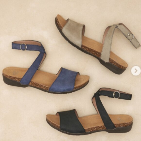 NEW DANSKO Leather Rafferty Comfort Sandals in Taupe for women 1125 4s2 - Picture 6 of 10